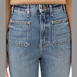 KHAITE Isabella High-rise Straight-leg Jeans In Blue 29